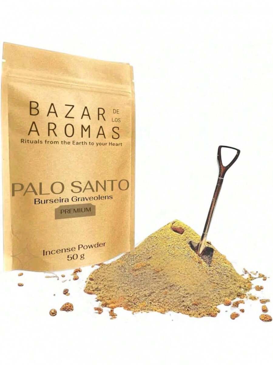 EstiloPalo Santo Incienso En Polvo |     Madera Sagrada 100% Natural De Perú |     Calidad Premium Y Peso Exacto |     Cosecha Silvestre Y Responsable |     Usado Para Limpiar, Meditar Y Aliviar El EstréS |     (50 Gr)VersióN Mejorada - 50 gramos - Ver 1