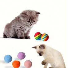 10/15pcs Random Cat Toy Assortment, Includes Bell Balls, Teaser Wands & More Pet Toys, Assorted Styles & Colors, Satisfy Single/Multiple Cats Daily Play, Easily Relieve Boredom - Multicolor - View 5