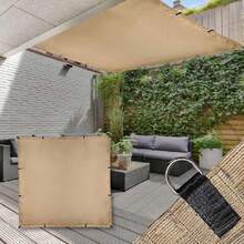 Malla Sombra 2.5x3.5 Metros - Rectangular Beige - Lonas para Exteriores - Lona para Sombra - Argolla y Bastilla Ultra-Resistente - Protección UV - Fácil Instalación - Malla 2.5x3.5 Beige,37265348 - Beis - Ver 1