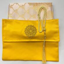 国际热销便携式祈祷垫套装，串珠布袋，旅行毯套装