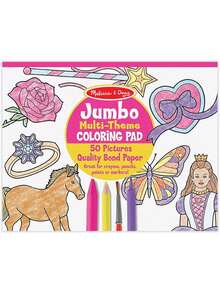 EstiloTendenciaMelissa & Doug Bloc Extragrande De 50 Hojas De Colorear Para NiñOs; Papel De Alta Calidad; Hojas Extragrandes De 27.94 Cm X 35.56 Cm; Caballos, Corazones, Flores Y MáSCalidad PremiumVersióN Mejorada - Solo en inglés - Ver 11