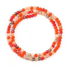 1 String Of Approximately 100pcs 3mm Glass Beads, Crystal Beads,Fashion Theme, Round Faceted Spacer Beads, Loose Beads For Jewelry Making, DIY Accessories, And Bracelets