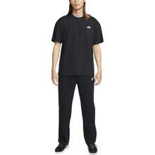 Nike Sportswear Solid Color Crew Neck Casual Short Sleeve T-Shirt For Men - Black - View 3