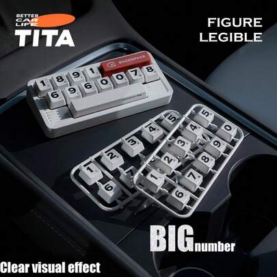 Car Temporary Parking Number Card Creative Keyboard New Car Mobile Car Phone Card Car Ornament