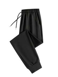 男士抽绳腰宽松休闲运动裤三件套 - 彩色 - 查看 2