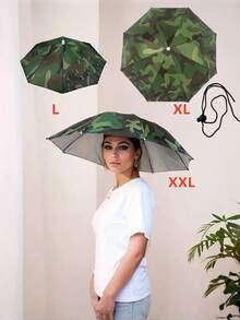 Mũ che nắng kiêm ô, mũ che nắng gắn trên đỉnh, mũ che nắng, mũ che nắng, mũ che nắng kiêm ô, thích hợp cho câu cá, làm nông, động ngoài trời và các dịp khác để che nắng và che mưa. - Nhiều màu - Xem 5