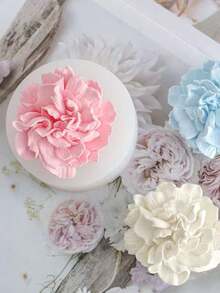 Carnation Scented Candle Silicone Mold DIY Floral Carnation Fragrance Plaster Diffuser Stone Home Decor Silicone Mold