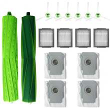 适用于 iRobot Roomba I3/I3+/I7/I7+/I4/I4+/I5/I5+/J5/J5+/J7/I2/I6/I6+/I8/I8+/Plus E5/E6/E7/I & E & J 系列吸尘器的替换零件，包括主刷/滚刷、边刷、HEPA 过滤器和集尘袋。 - 配件 - 查看 14