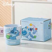 Disney Official Authentic Stitch Handle, Fun Cup, Cute Ceramic Water Cup, High Beauty Breakfast Milk Cup Gift - Multicolor - View 15