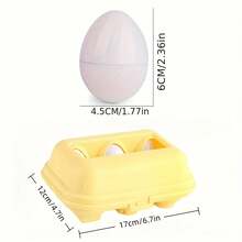 6/12pcs Colorful Egg-Shaped Matching & Identification Toys, Smart Egg Early Education Matching Toys, Egg Color & Shape Sorting Classifier - Random Colors, Shape Sorting Toys, Color Recognition, Matching Game, Multiple Styles, Early Learning Educational Fine Motor Skills Egg Toys, Promote Cognitive Development, Realistic Disassembly Eggs, Suitable For Boys & Girls As Halloween, Christmas, Birthday, Holiday Gifts - Multicolor - View 5