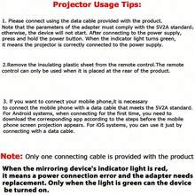 YG300 przenośny mini projektor, bez wbudowanego systemu, obsługuje wiele interfejsów, odpowiedni do domu, biura, na imprezy itp. Nie zawiera adaptera; obsługuje przewodowe przesyłanie obrazu z telefonu. Wymaga ładowarki 5 V 2 A i odpowiedniego kabla danych. Zaleca się podłączenie tego superkompaktowego projektora zgodnie z instrukcjami na zdjęciu – 360*240p. - Wielokolorowe - Zobacz 3