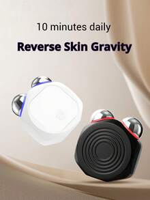 PinkSings Household Roller Massager Face, Shoulders, Neck, Eyes, And Full Body, Compact And Convenient Massager, Facial Massager, Massage S, Massage Equipment, Facial Massage, Eye Massage, Handheld Device, Portable Massager, Durable Construction - 黑色 - 查看 2