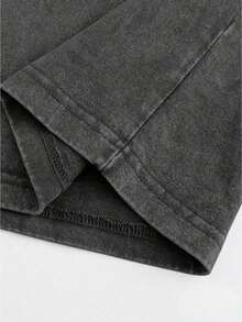 230g Washed And Used T-Shirt, Front Tito's HandmadeVodka Logo, Back With "AUSTIN TEXAS Tito'sHANDMADE Vodka" Circular Text And Brand Logo, Tito'sVodka Theme - Black - View 5