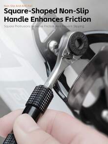 WEST BIKING WEST BKING Tire Ratchet Repair Kit Alloy Steel Material Durable Standard 8 Types Of Bits Multi Function Integrated Bicycle Repair Tool - Multicolor - View 9