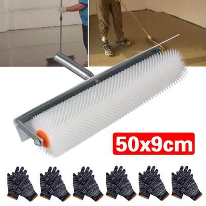 SPIKED ROLLER Aeration 500x90mm Self Levelling Screed Flooring Tool 21mm Spikes