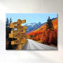 Letrero de Calle Personalizado para Familia, Arte de Pared de Lienzo y Póster Personalizado conúltiples Nombres, Letrero de Calle Personalizado, Mejores Regalos para Mamá de Parte de Hija/Hijo, Regalo de Lienzo de Navidad de Niños con Nombres, cuadros decorativos para sala, póster, con marco, pósters, cuadros para la pared, marcos para cuadros, cuadro, Virgen de Guadalupe, salas - transparente - Ver 3
