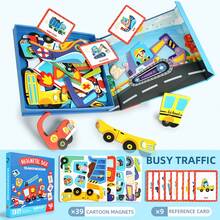 Magical Dress-Up Toy, Boys And Girls' Pretend Puzzle Game, Role-Playing Emotional Management Face Changing Educational Toy, Traffic Professional Princess Theme Scene, Fun Gift For Children Ages 3+ - Multicolor - View 12