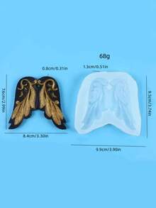 1pc Feather Pendant Silicone Mold DIY Feather Pendant Air Vent Fragrance Stone Plaster Silicone Mold