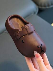 Spring/Summer New Kids Breathable Sandals, Boys/Girls Toddler/Little/Big Kids Soft Bottom Casual Slip-On Slippers For Indoor/Outdoor Wear - Brown - View 5
