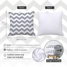 MEMNUN 6件套现代简约灰色几何雏菊印花抱枕套（不含枕芯），尺寸：17.7*17.7英寸（45*45厘米）/19.69*19.69英寸（50*50厘米）/15.75*15.75英寸（40*40厘米），[单面印花] 印有“家，甜蜜的家”和“祝福这个家”等励志语录，现代家居装饰涤纶抱枕套，适用于沙发、床、客厅、卧室、汽车、办公室、酒店等场所，四季皆宜，是馈赠亲朋好友的完美礼物。 - 彩色 - 查看 3