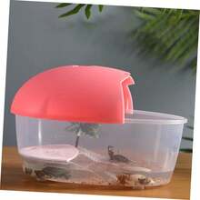 Caja De Tortugas Plástica para Reptiles y Mascotas Tanque De Posado para Tortugas Hábitat para Reptiles para Mini De Interior - 1 - Ver 9