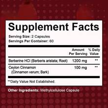 Premium Berberine With Ceylon Cinnamon 1200mg, Balance Digestive And Immune System Health - 120 Capsules - 1 Bottle - View 5