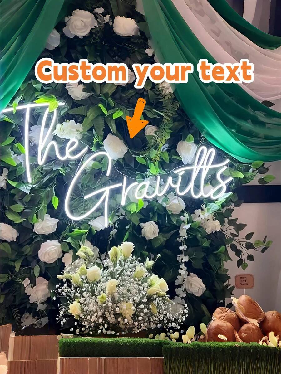 1个定制霓虹灯 - 可刻上您选择的字母，现代风格，非常适合个性化您的空间或为您的家增添趣味。 - 彩色 - 查看 1