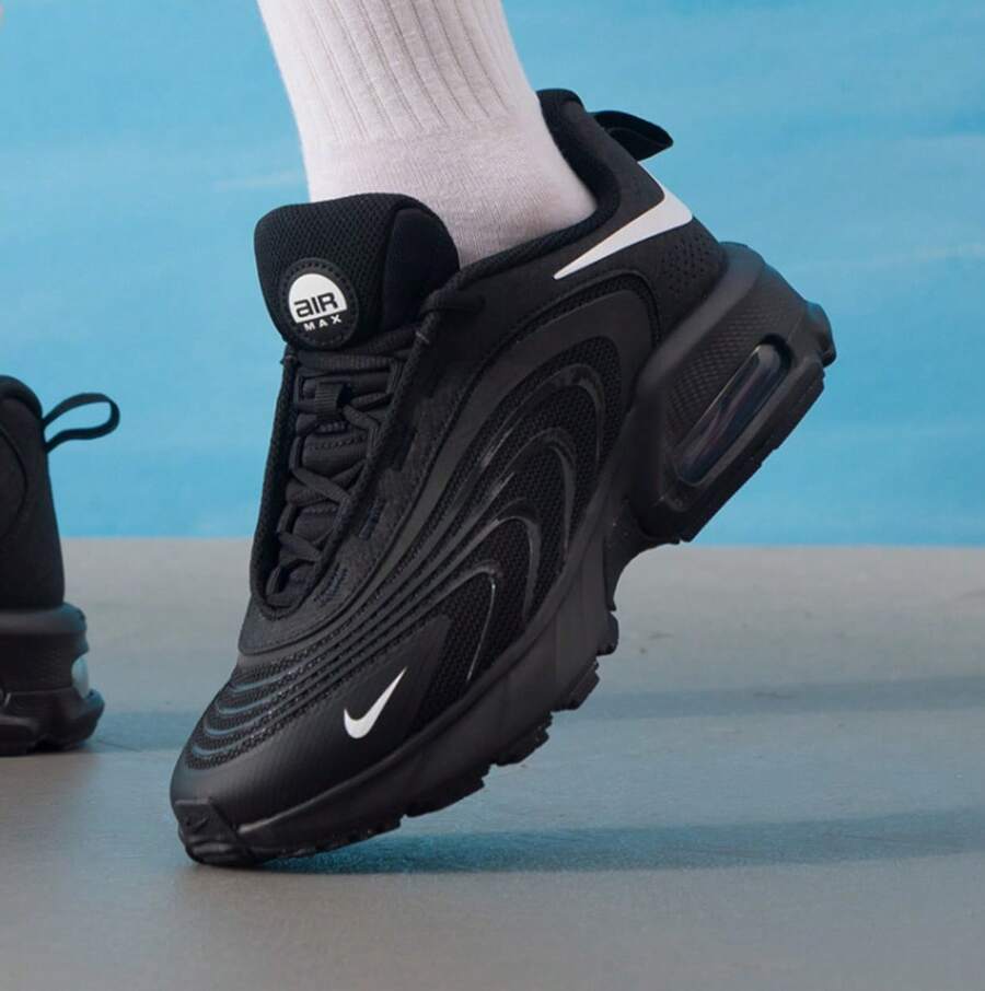 Nike Air Max GS 儿童缓震轻便运动鞋 - 黑色 - 查看 1