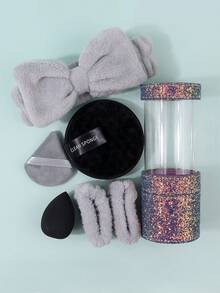 21pcs Professional Makeup Brush Set, Includes Face Makeup Brushes - Foundation Brush, Contour Brush, Blush Brush, Powder Brush, Eyeshadow Brush, Concealer Brush, Highlighter Brush, Blending Brush, Makeup Sponges, Makeup Brush Holder, Super Soft Makeup Tools, Gentle On Skin, Portable Travel Set, Gift For Women And Girls - Dark Green - View 4