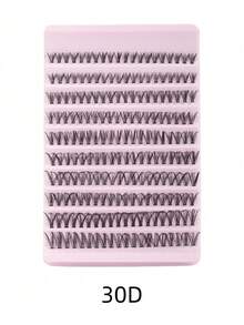 100pcs D-Curl Fluffy False Eyelashes, 8-16mm Length, Delicate & Lightweight, Create Natural & Voluminous DIY Lash Look, Salon-Level Lash Experience At Home - D - View 7