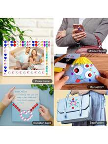 EstiloGemas de acrílico con forma redonda de corazón y estrella de 1 pulgada para manualidades y manualidades, para hacer disfraces, cosplay, caja de almacenamiento para fiestasVersión mejorada - 120 piezas en varios colores - Ver 6