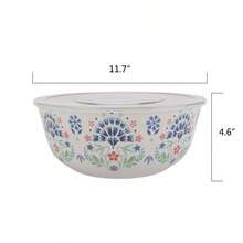 Pioneer Woman Hattie Bamboo Melamine Bowl Set – 6-Piece Multicolor With Storage Lids - mặc định - Xem 11