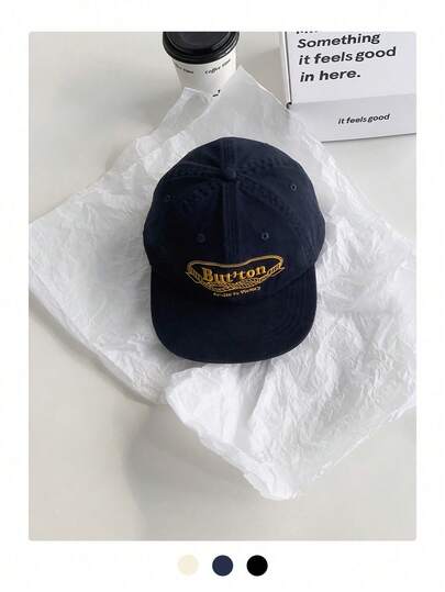 Soft Crown Flat Brim Baseball Cap, Unisex Korean Style Versatile Embroidered Letter Snapback Hat, Sunshade, American Street Hip Hop Style, Contrast Color Embroidery, Suitable For All Seasons, Skater Hippie Chicks Style