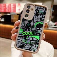 Funda de móvil con estampado de graffiti para Samsung S25/S24/S23/S22/S21 y modelos de la serie A, compatible con iPhone 17/16/15/13/12/11/Pro Max y modelos de la serie MOTO G, ¡es un gran regalo de Navidad para mujer! - Burdeos - Ver 4