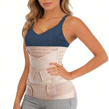 三合一产后腹部支撑带/腰部支撑带/骨盆带/束腰带