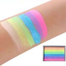 Pintacaritas Facial para Niños, Pintura para Cara Niños, Kit de Pintura Corporal a Base de Agua 6 Colores para Pintura Facial y Corporal Festivales Fiestas Pintura de Bricolaje,37267967 - Multicolor - Ver 2