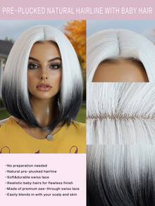 Synthetic Woven Wigs - Black Ombre - View 3