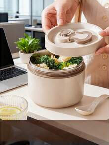 1pc Stainless Steel Bento Lunch Box, Insulated Lunch Container, Portable High-Quality Lunch Box For Students, Office Workers, And Travel, Available In Small And Large Capacity - Multicolor - View 10