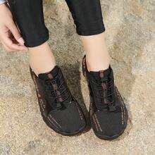 1双女士黑色防滑水鞋，户外赤足鞋，字母图案，透气速干鞋面，适合游泳池、冲浪、划船、钓鱼、海滩度假、溪流、潜水、瑜伽、健身房、越野跑等场合。 - 黑桔 - 查看 8