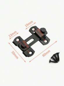 一套可翻转滑动谷仓门锁 - 180°翻转滑动门闩，不锈钢谷仓门锁，适用于车库、浴室、宠物门和窗户，不锈钢门栓，不锈钢门闩，家用门栓门闩，简易浴室门闩防盗门闩 - 彩色 - 查看 6