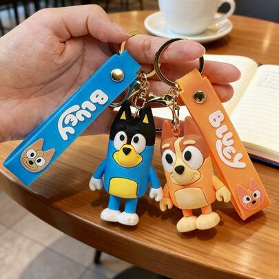 Juldekorationsleksakssamling med nyckelringar - Coco, Rusty, Bingo, Muffin och andra karaktärer, perfekt för presenter, väskdekoration och samling, söta högkvalitativa minifigurer