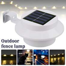 1/4 PACK Solar Gutter Lights, Outdoor LED Waterproof Solar Deck Fence Lights Wiring Free Solar Powered Gutter Lights Night Utility Security Light For Stair Step Garden And Sidewalks - 1 PACK - View 1