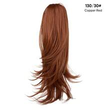 2-In-1 Rotating 180 Degree Claw Clip Ponytail Holder, Made Of Synthetic Fiber, Easy To Wear, Special Craftsmanship For More Realistic Appearance - Multicolor - View 28