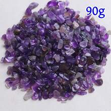 0.5-1.2厘米/0.19-0.47英寸天然紫水晶碎石（无孔） - DIY盆栽填充物，小型鱼缸装饰石 - 紫色 - 查看 12