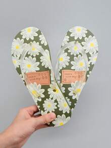 Dép xỏ ngón mới cho nữ, thời trang đa năng EVA chống trượt mềm mại thoải mái nhẹ giản dị đi nghỉ bãi biển có đệm dép - trắng xanh - Xem 8