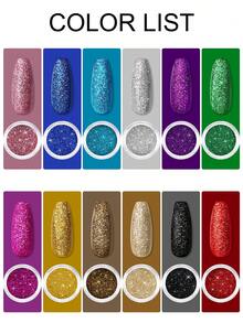 peacecolor 28pcs Acrylic Nail Art Kit - 10g Clear, White, Pink, Nude Pink Acrylic Powder & Decorative Glitter, Nail Brushes, DIY Acrylic Nail Kit For Women, Nail Salon, Valentine's Day Gift Nails - Multicolor - View 3