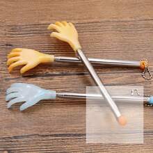 Home Convenience | Telescopic Back Scratcher And Massager - Portable, Multifunctional, Dual-Color (Orange And Blue) With Pocket Clip, Perfect For Home Use, Back Massager - Blue - View 3