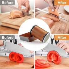 Premium Manual Rolling Knife Sharpener Kit - Stainless Steel Knives Sharpener With Grinding Disc, Includes 1 Set For Effortless Knifesharpening - Hút từ tính 4 mặt - Xem 7