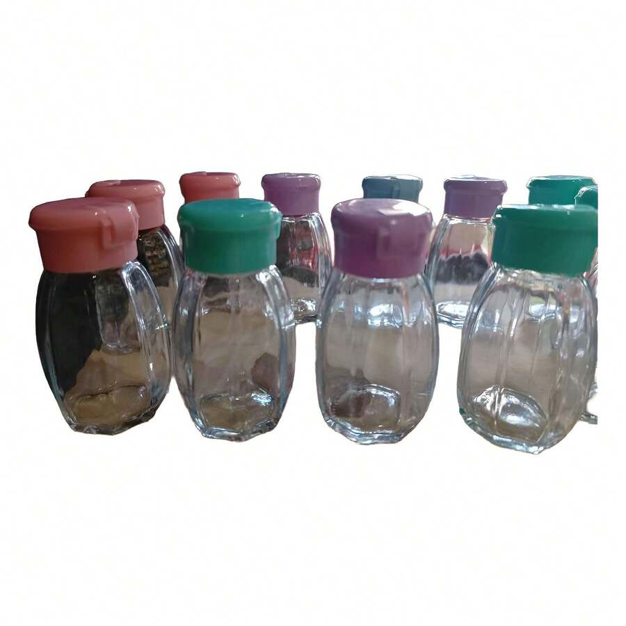 TendenciaDos Saleros Pimentero Moderno Vidrio Transparente Colores MulticolorCalidad premium - Multicolor - Ver 1