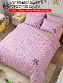 MY LITTLE PONY 2/3件套小马宝莉床上用品套装，可爱卡通图案，透气亲肤，柔软抗起球，家用纺织品，房间装饰，包含1个被套和1/2个枕套，不含被芯，适用于单人床/双人床/大号床/特大号床，四季皆宜，多种尺寸可选，可机洗，优雅礼品，粉色 - 彩色 - 查看 17